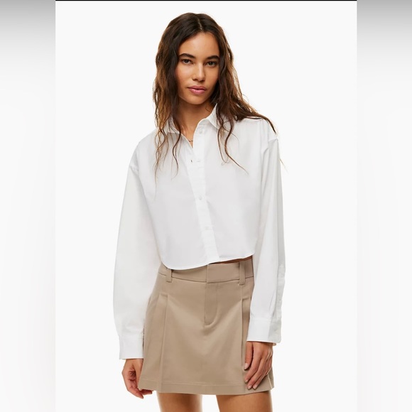 Sunday Best by Aritzia Poppy Poplin shit BNWT - Picture 2 of 7